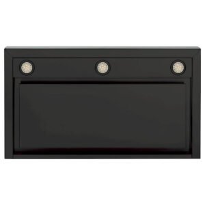 GE - 36" Convertible Range Hood - Black stainless steel
