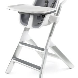4moms high chair with magnetic tray, White/Grey