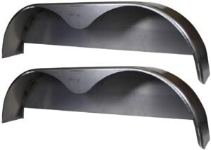 Steel Trailer Fender for Tandem Axle – 72 × 10-3/4 in, Welded Back Plate, 2-Pack