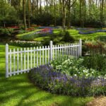 4 ft H × 8 ft W White Vinyl Spaced Picket Fence Panel – Unassembled, Dog-Ear Pickets - Image 3